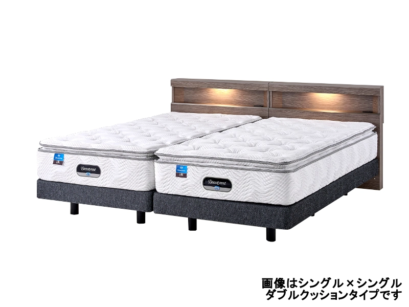 ツインコレクション ボックス37 ベッド（マットレス付）引出し付 / ダブルクッション