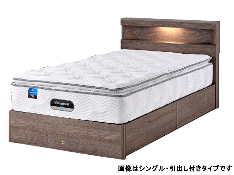 ツインコレクション ボックス37 ベッド（マットレス付）引出し付 / ダブルクッション