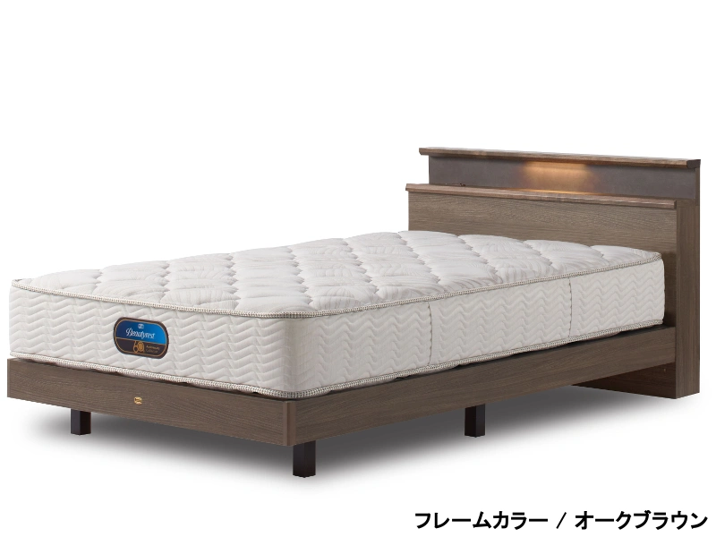 ステイトリー60 レッグ + 6.5インチポケット（AB24604）シングルベッド（マットレス付き）