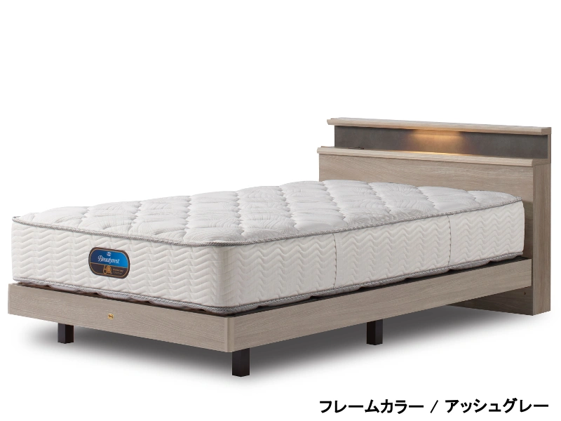 ステイトリー60 レッグ + 7.5インチポケット（AB24603）シングルベッド（マットレス付き）