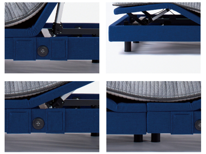 〇 シムレスト 2モーター 電動ベッド （6.5マットレス付き）セミダブル