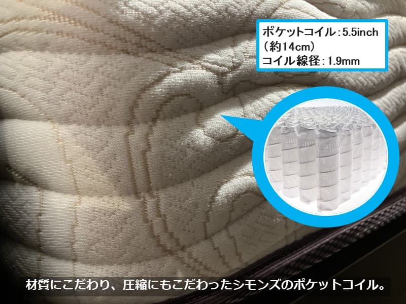 ビューティレスト 5.5インチ レギュラー マットレス セミダブル AB15K02 【KAGUHAオリジナル】