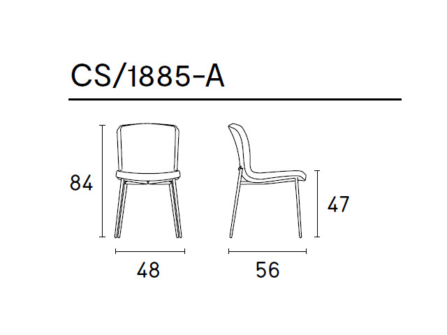 ラブ CS/1885-A チェア 2脚セット