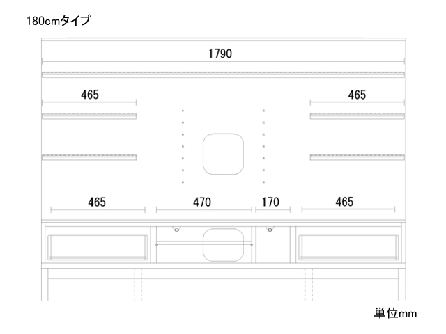 サザビー 150／180 テレビボード M