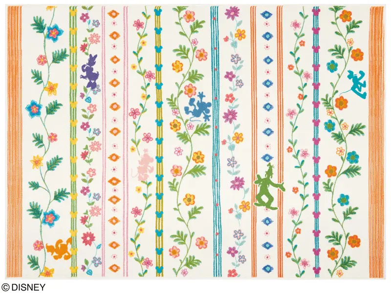 ミッキー DRM-1061 ワイルドグラス 140×200 ラグ