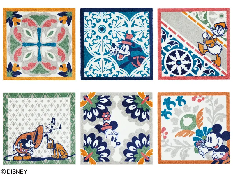 ミッキー DYM-1068 デコレーションラグ（50cm×50cm 6枚入り）