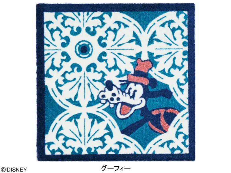 ミッキー DYM-1068 デコレーションラグ（50cm×50cm 6枚入り）