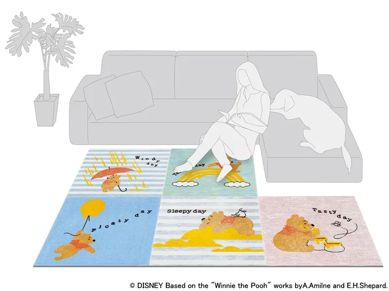 プー DYP-1060 デイリーラグ(50cm×50cm 6枚入り)