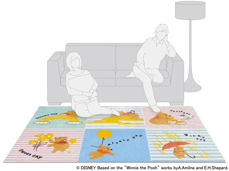 プー DYP-1060 デイリーラグ(50cm×50cm 6枚入り)