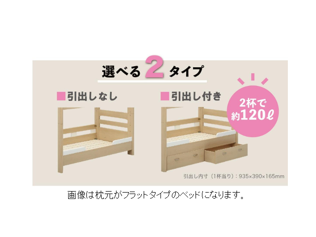 ラキッズ 2段ベッド キャビネットタイプ