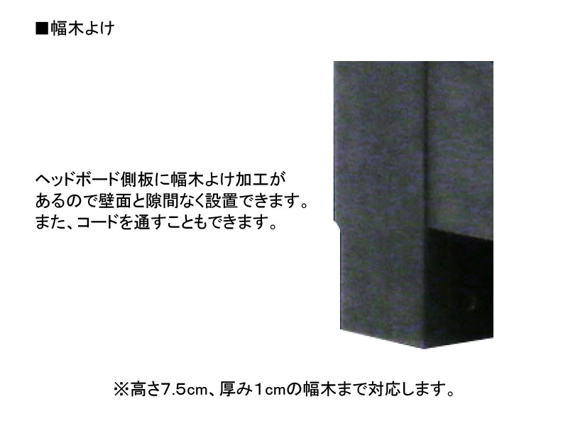 ホルガ 引出し付き ベッドフレーム セミダブル
