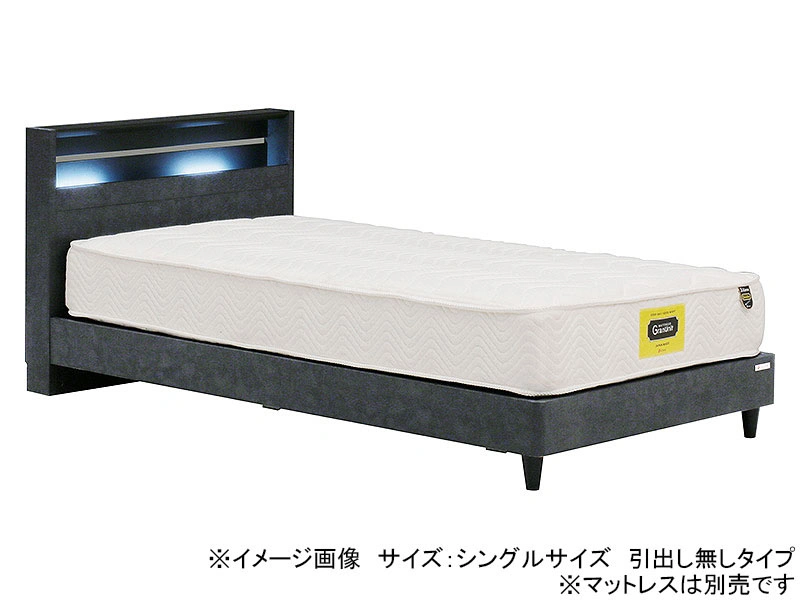 ホルガ 引出し付き ベッドフレーム セミダブル