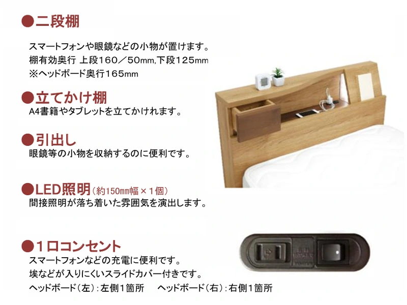ツイスタ 引出し付 ベッドフレーム シングル