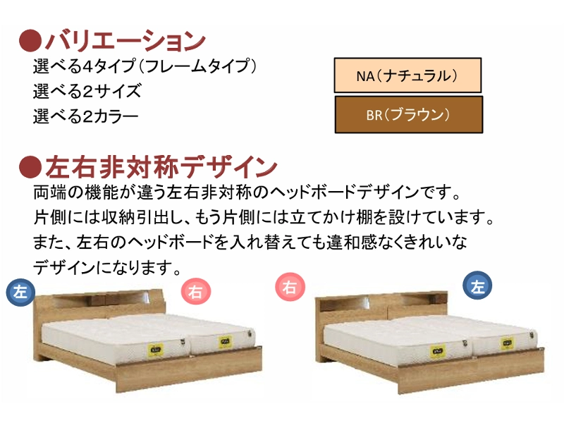 ツイスタ 引出しなし ベッドフレーム シングル