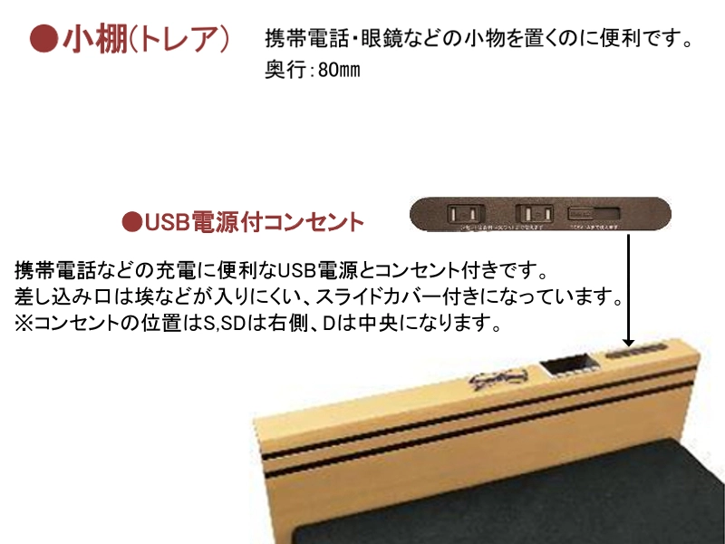 トレア フラットタイプ ベッドフレーム シングル