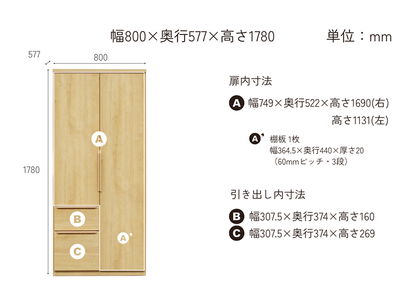 ジェノバ 80ワードローブ