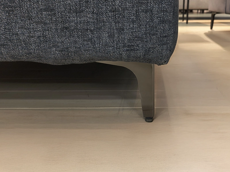 レイモンズ カウチ 座って左側 DGY 脚（スチールBK）