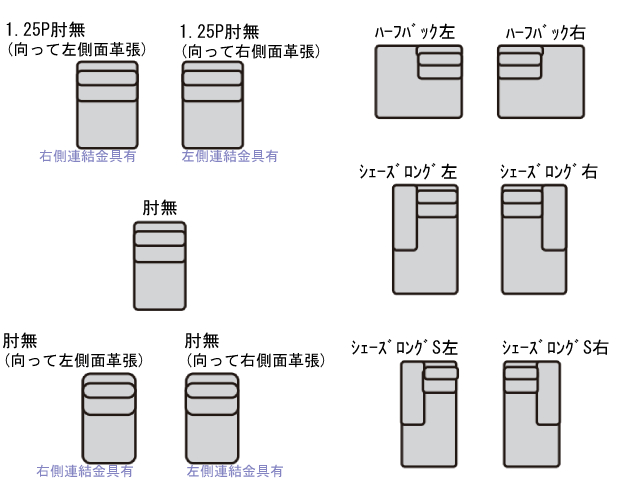 9823-F シェーズロングソファ