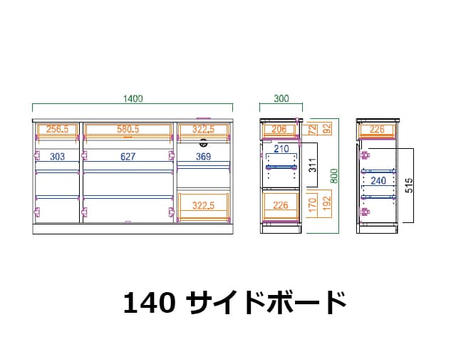 シンバ サイドボード