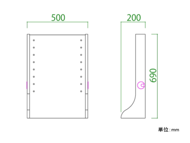 プラッド用 共通壁掛けパネル