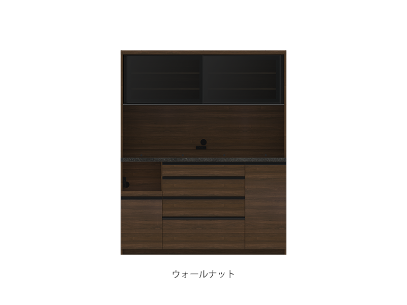 ECA-1600R / S1600R オープンボード 幅160cm ガラス扉 ハイタイプ