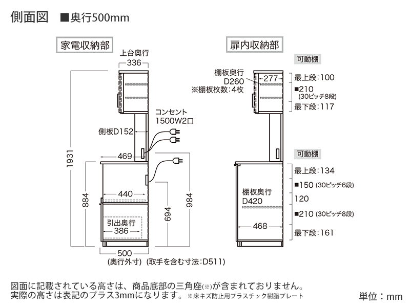 NWA-1600R / S1600R オープンボード スライドドア 幅160cm