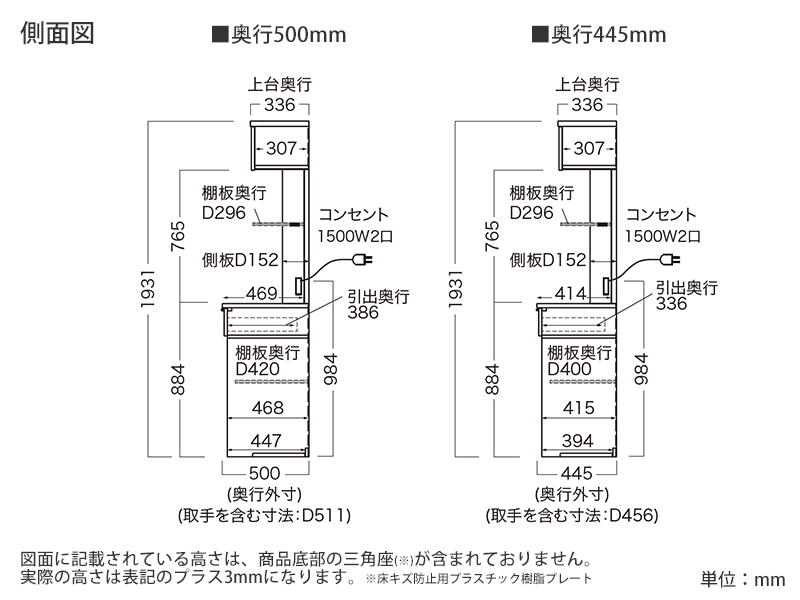 NW-602R / S602R レンジボード 家電タワー＆下台オープンタイプ