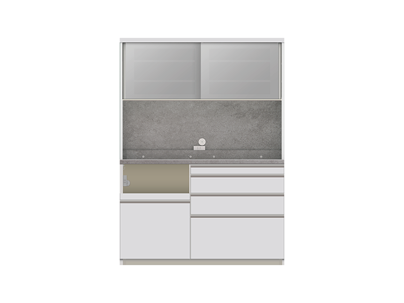 HML-1400R / S1400R オープンボード 幅140cm 炊飯器収納左