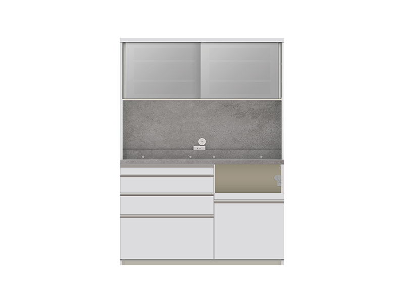 HMR-1400R / S1400R オープンボード 幅140cm 炊飯器収納右