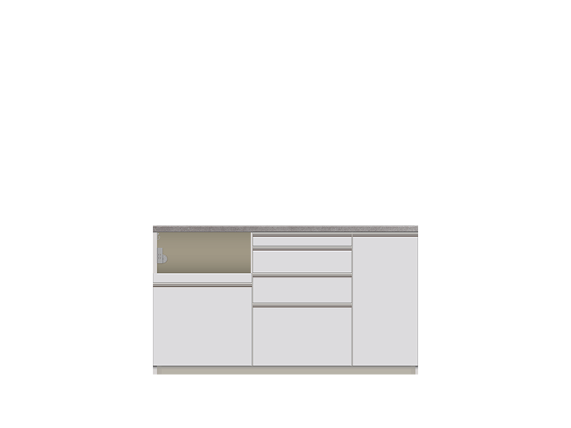 HML-1600R / S1600R 下台 幅160cm 炊飯器収納左