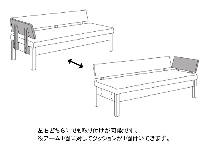 ファム アーム（クッション1個付）
