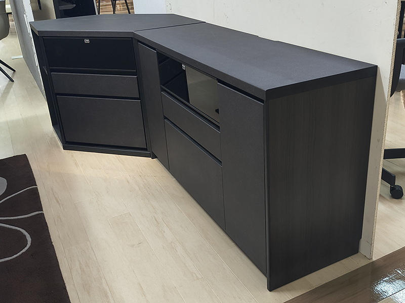 ディアス 120 サイドボード＋コーナーボード ブラック2点セット