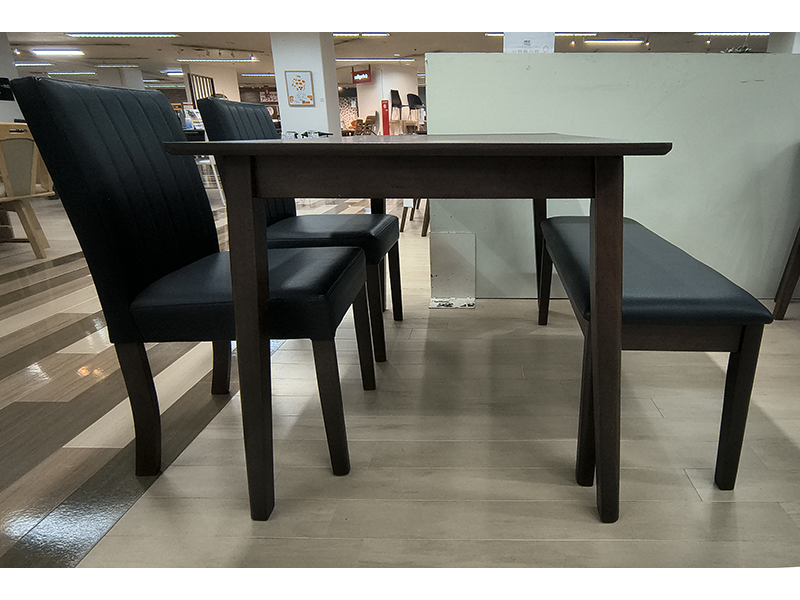 ハーバー2 120 ダイニング BR 4点セット（テーブル＋ベンチ＋チェア×2）