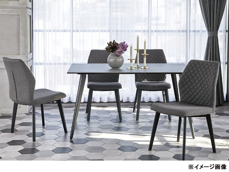 ダルトン 160SRT ダイニングテーブル 脚ブラック 幅160cm