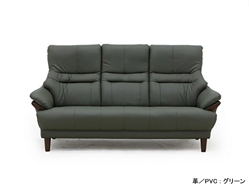 グレース 革／PVC 3人掛けソファ | 家具インテリア通販 KAGUHA（カグハ