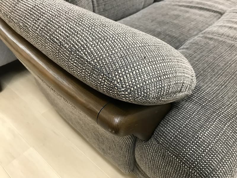 グレース 布張 3人掛けソファ