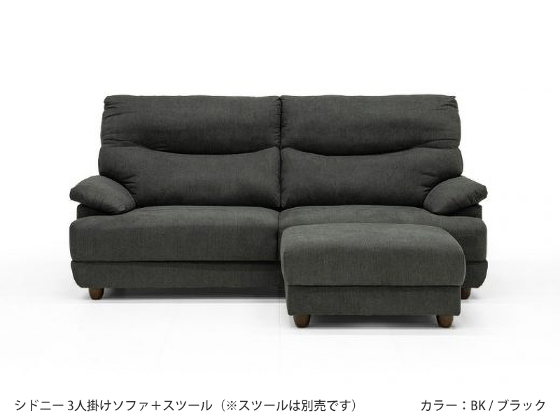 シドニー 3人掛けソファ（背脱着式）