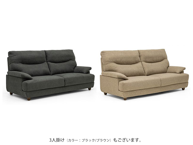 シドニー 2人掛けソファ（背脱着式）