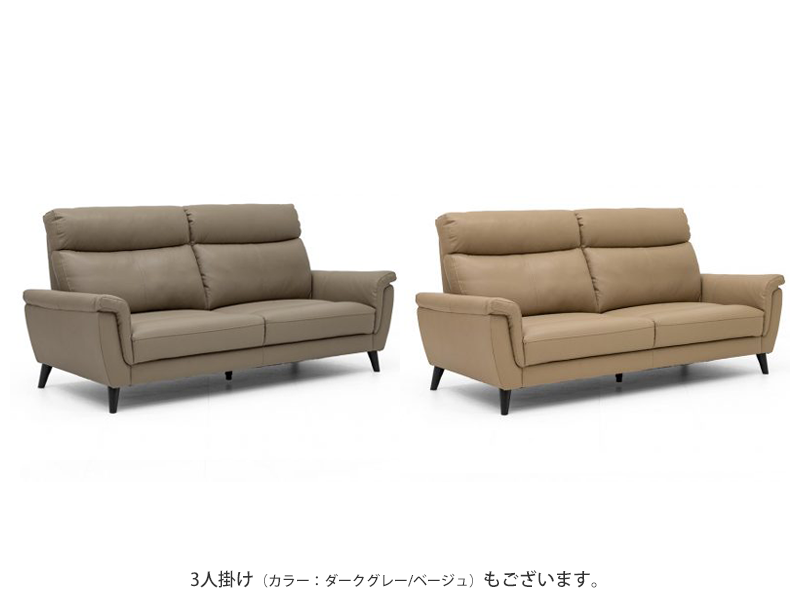 ラーク 2人掛けソファ（背脱着式）