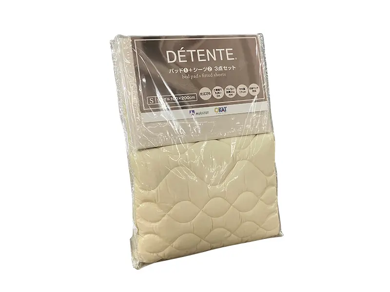 DETENTE ポリ3点セット S CA1092 OMU （パッド1枚シーツ2枚）