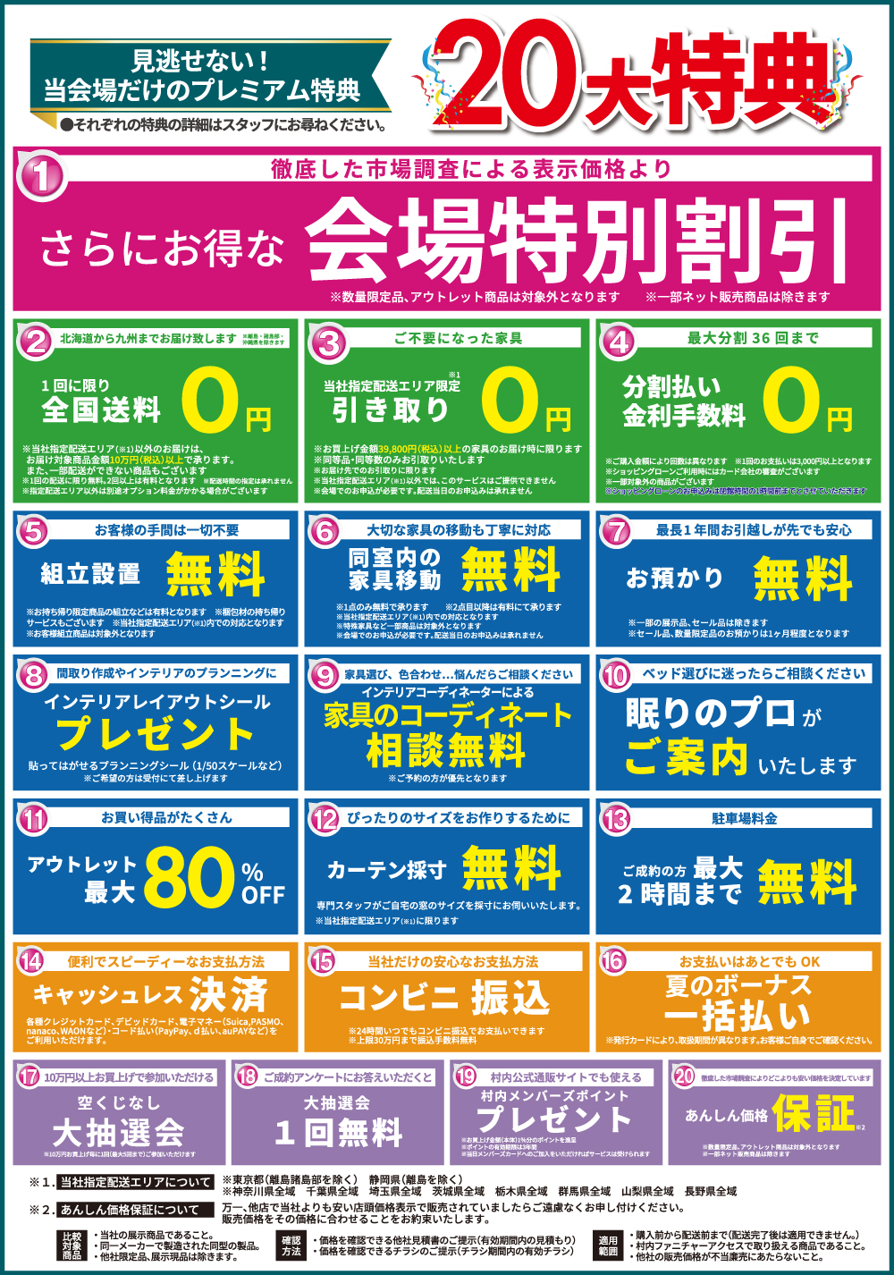 当会場ならではのビッグな18大特典